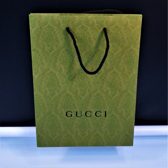 Gucci Party Supplies Authentic Gucci Green Shopping Gift Bag 4 X 1
